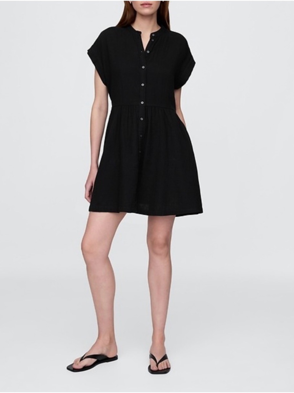 GAP Cotton Gauze Mini Shirtdress NWOT
